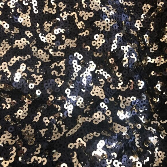 MM Couture Gold and Black Sequin Metallic Dress Size Medium - Picture 12 of 13